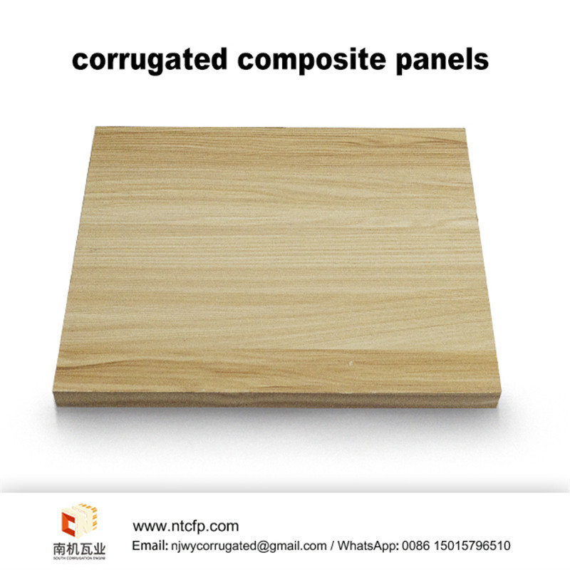 wood finish aluminum core composite panel