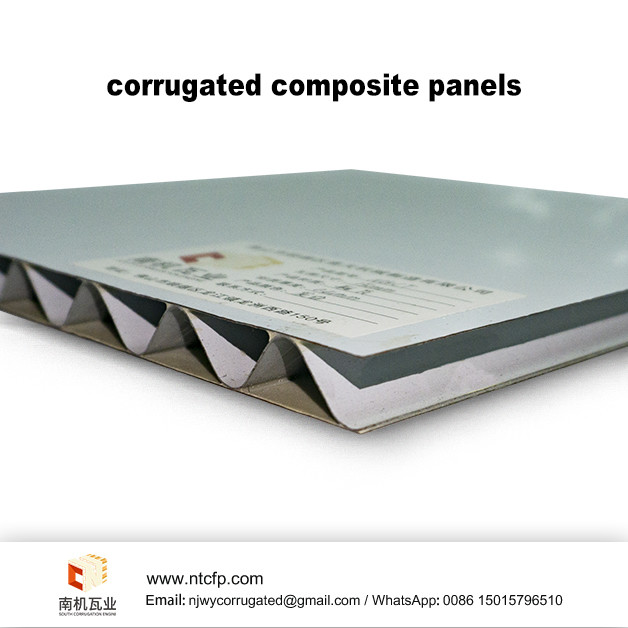 fireproof facade cladding corrugated composite panels
